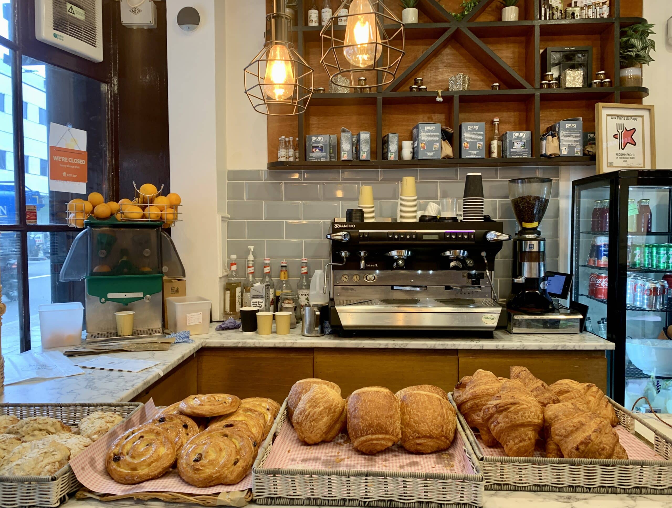 Front shop face of Artisanal bakery based in London