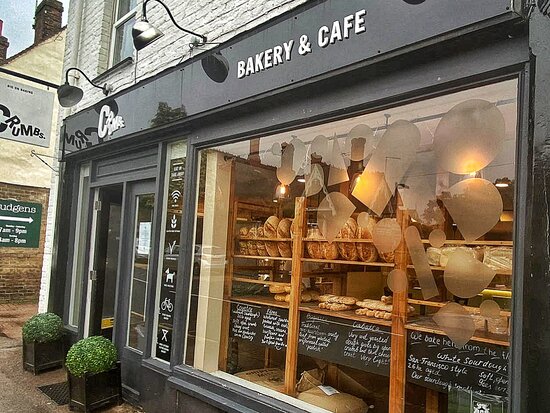 Front of Crumbs Bakery shop in South East London