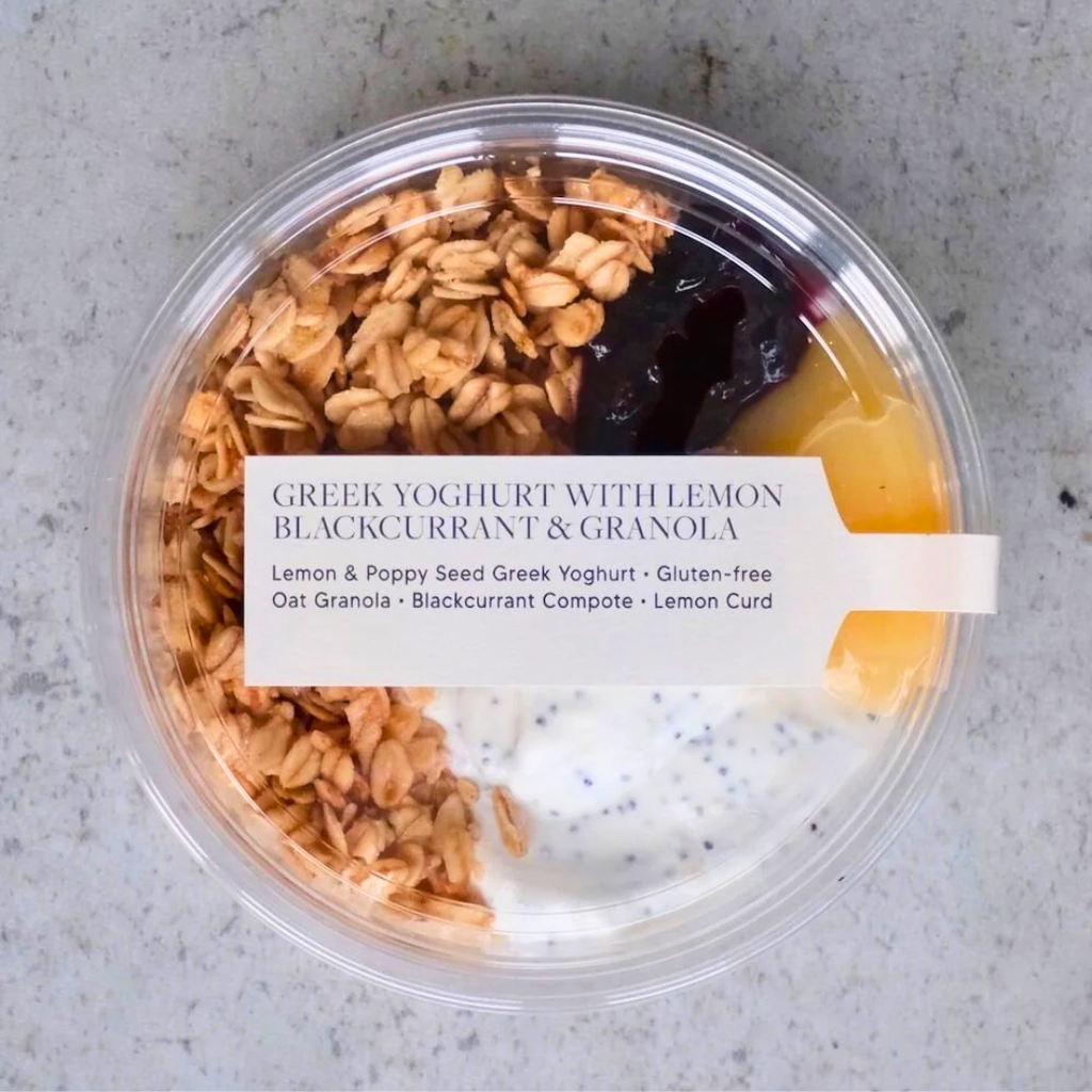 Greek Yoghurt with Lemon, Blackcurrant & Granola