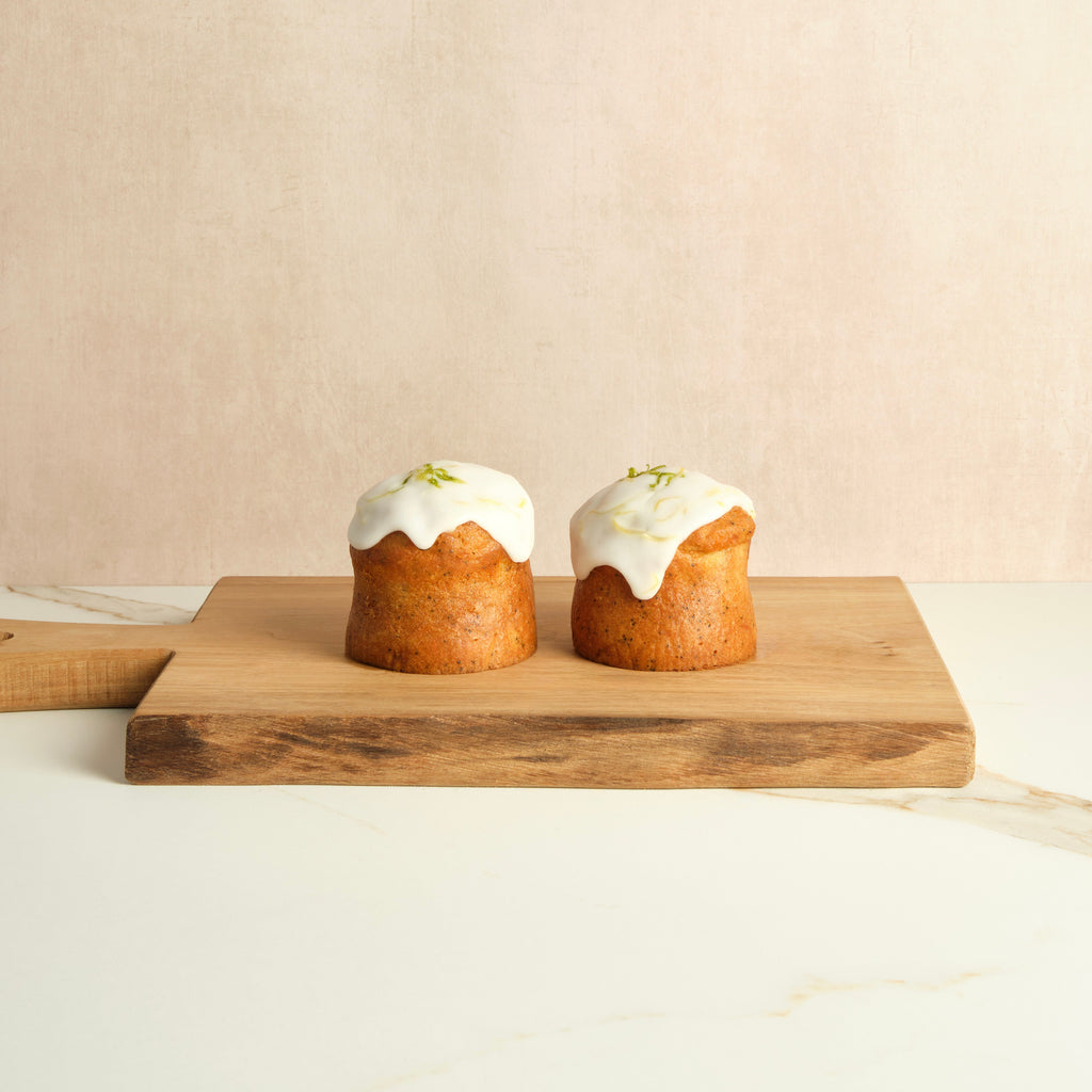 Two Lemon & Poppyseed Cakes