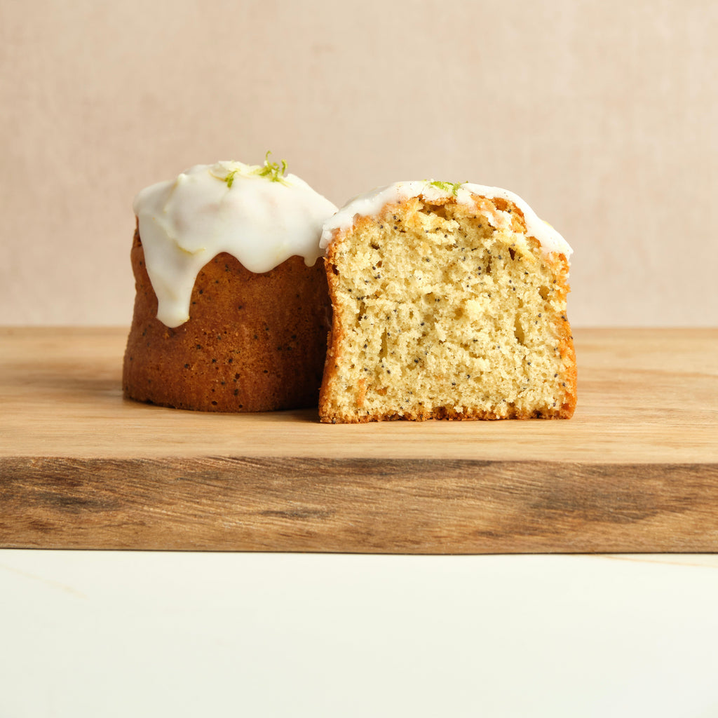 Two Lemon & Poppyseed Cakes