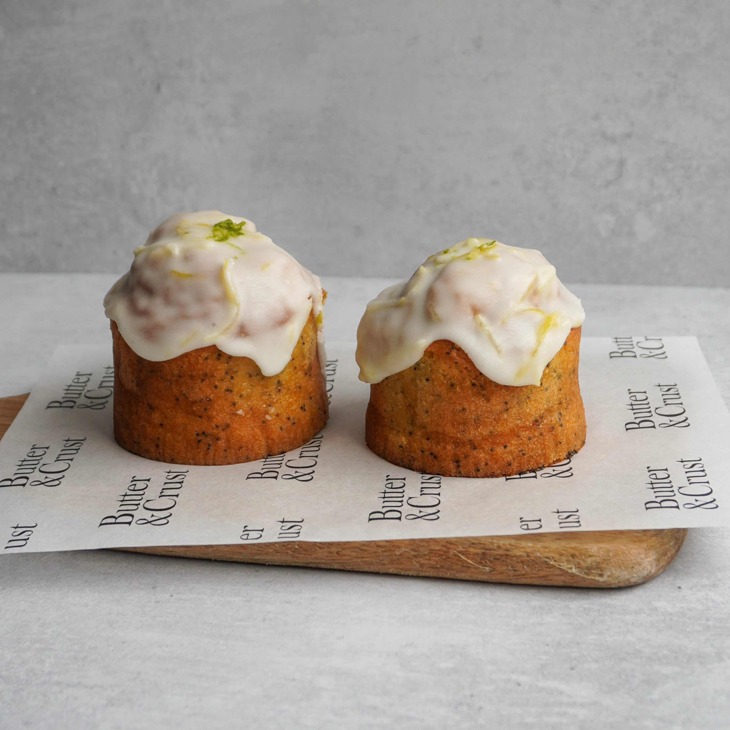 Two Lemon & Poppyseed Cakes